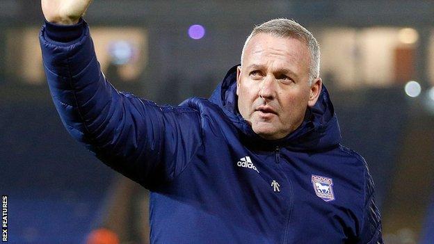 According to BBC reporter Ipswich Town manager tenure was disappointing, as he was unable to prevent their relegation to League One…..