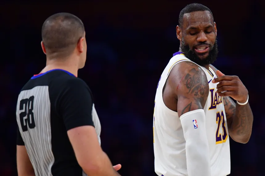 SHOCKING Moment: LeBron James SLAMS Referee for Controversial No-Call As Suspension Looms For
