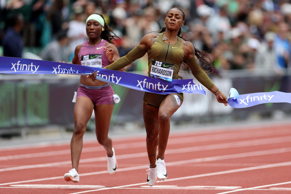 wow wow wow: Sha’Carri Richardson Again Wins Women’s 100m Final to Secure Spot in Paris Olympics