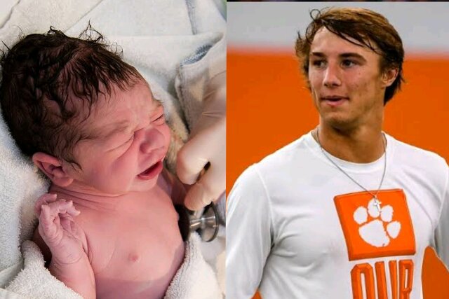 Congratulations: Cade Klubnik welcomes first born baby…