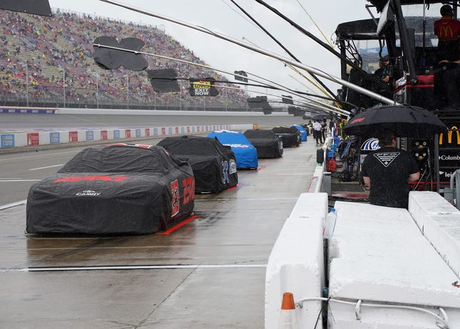 Nascar Michigan Update:Postponed Till Monday After First Stage See Reasons And Top Finishers