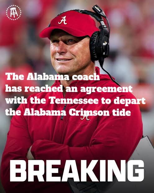 The Alabama head Coach Kalen DeBoer has reached an agreement with the Tennessee to depart Alabama Crimson tide…