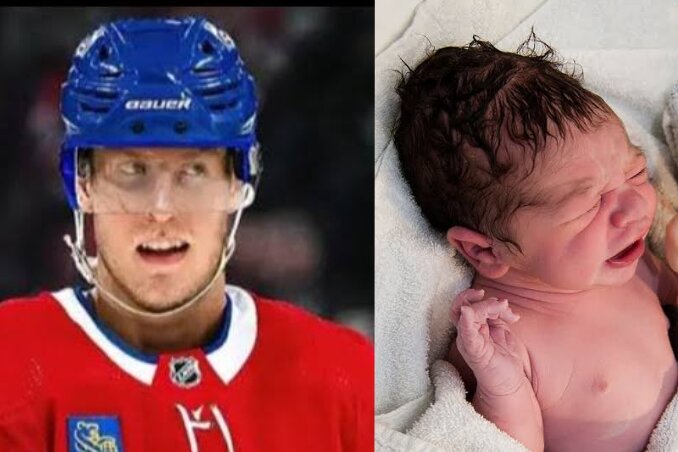 Congratulations: Montreal Canadiens right wing Patrik Laine welcomes a new born baby…