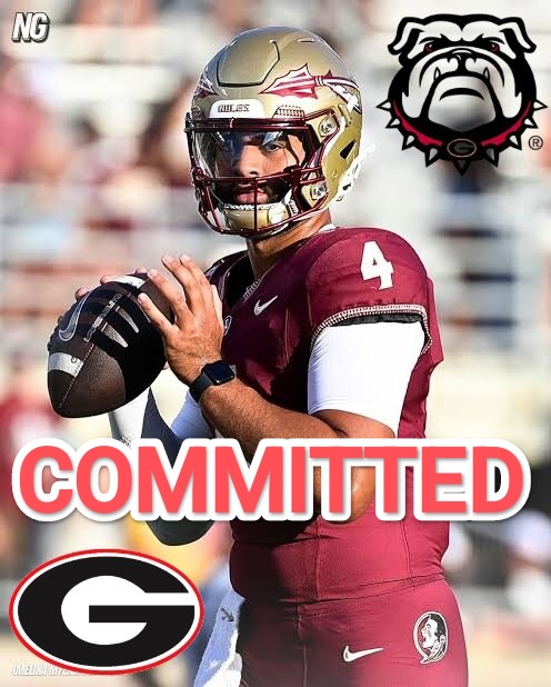 Florida state Seminoles elite QB DJ Uiagalelei has committed to the Georgia Bulldogs…