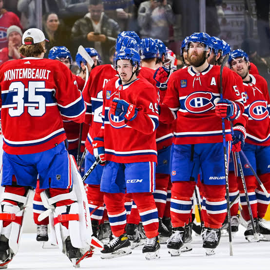 Montreal Canadiens celebrate as they welcome new top star…