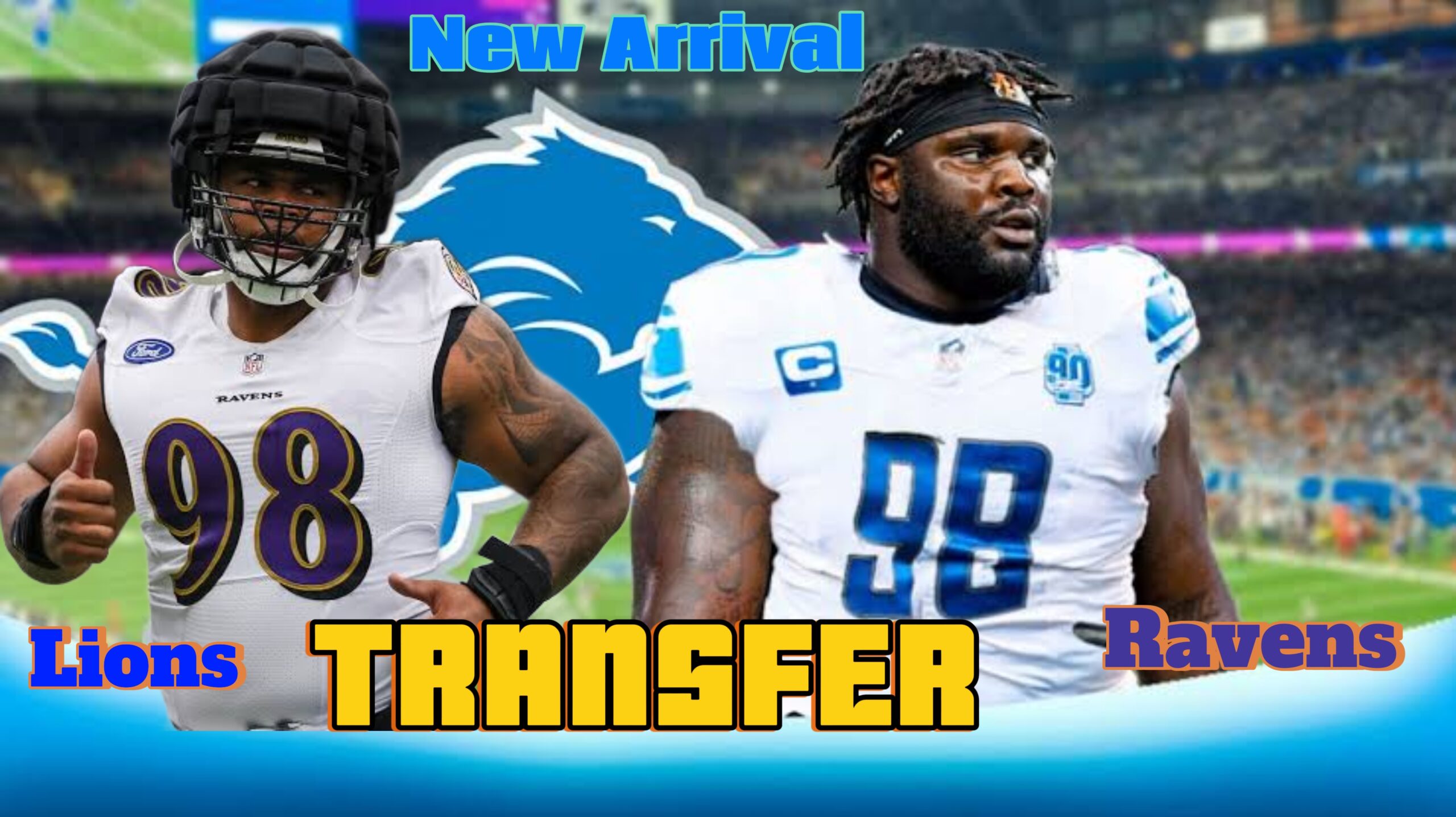 BREAKING: Lions defensive tackle D. J. Reader, standing 6’3″ and weighing 335 lbs, will be replacing Ravens defensive tackleTravis Jones in a predicted trade…