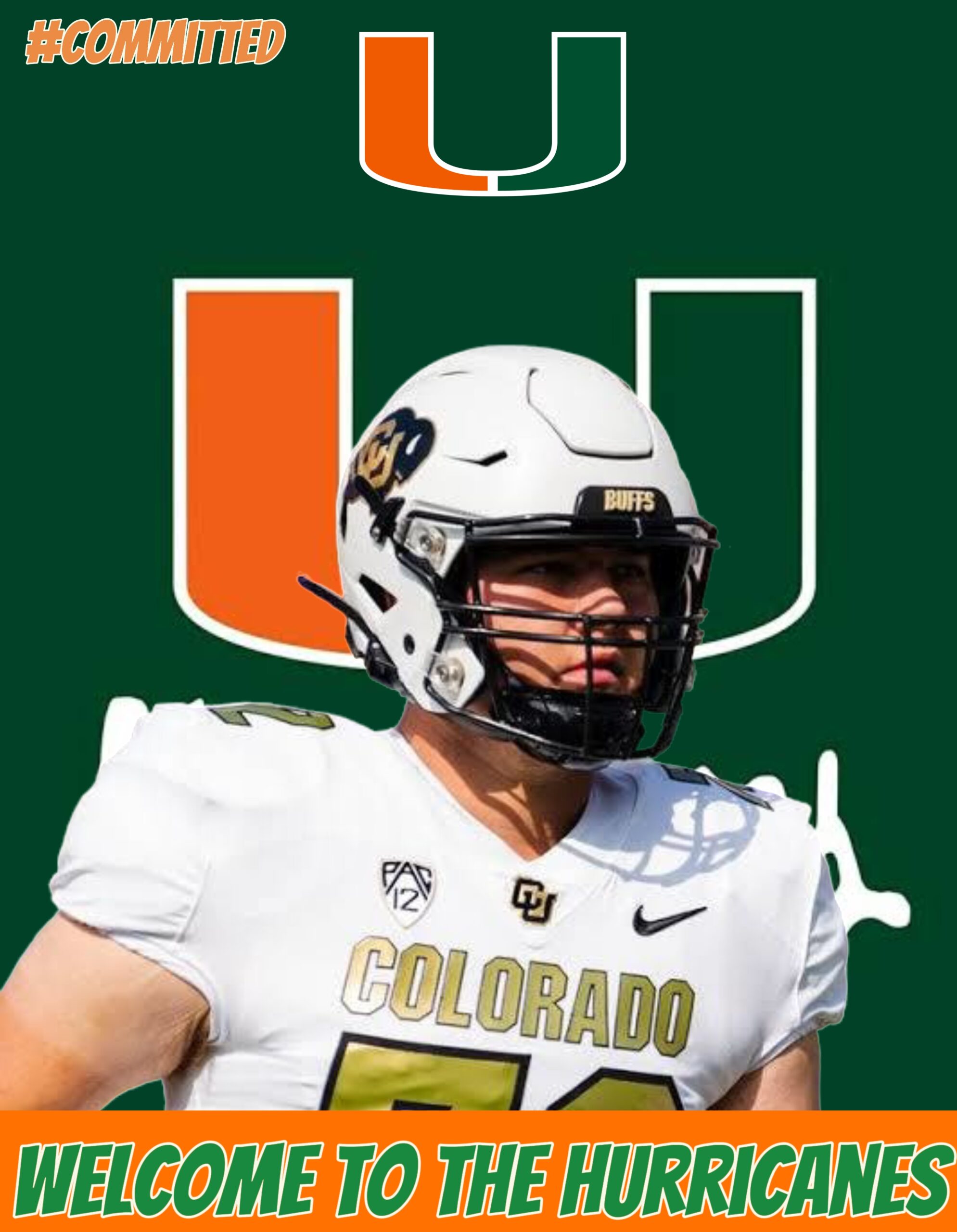 BREAKING: Top Colorado Offensive lineman Ben Reznik flips commitment to Miami over Mississippi State, Vanderbilt and others.Welcome to the Hurricanes…