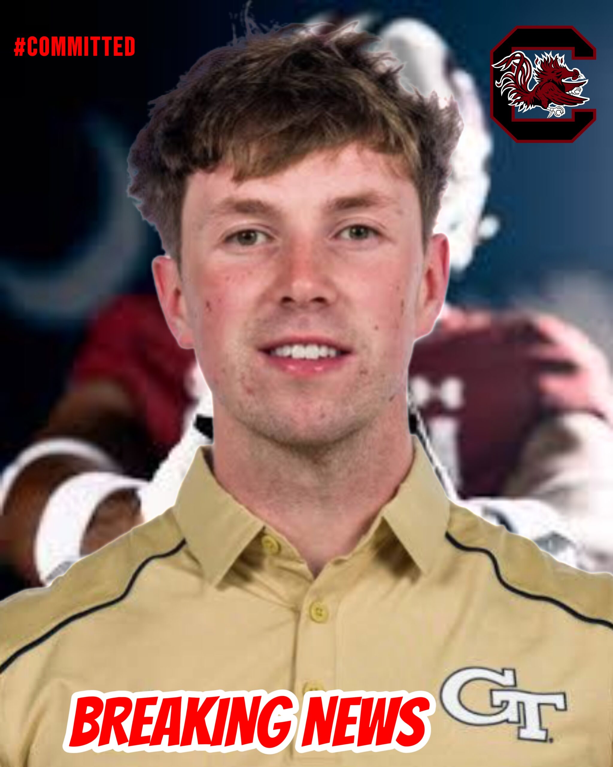 BREAKING NEWS: David Shanahan withdraws his commitment to Georgia Tech and pledges to South Carolina. Welcome to the Gamecocks!..