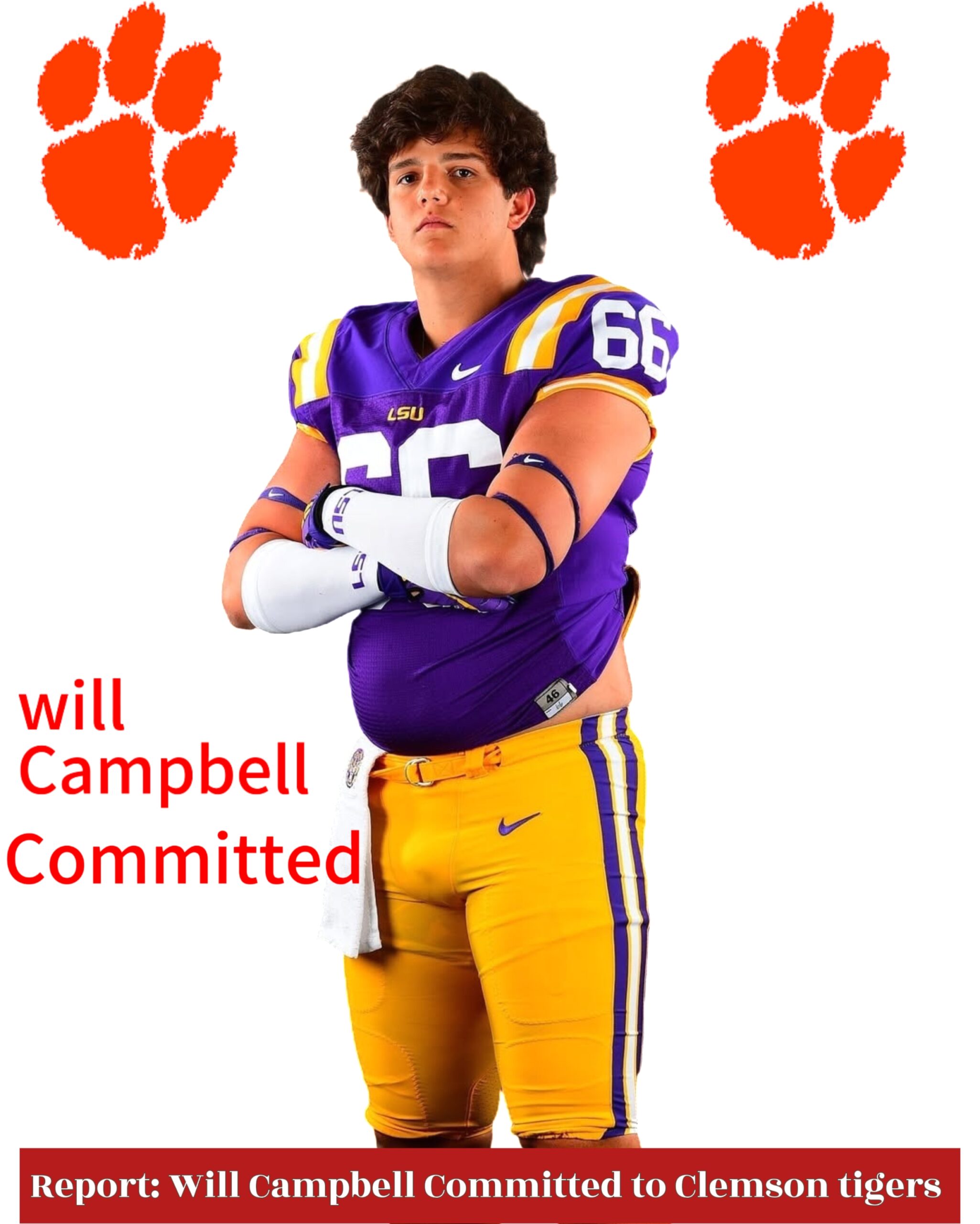 Just in: Clemson tigers Lands a super SEC most wanted Commit, Five-Star OL Will Campbell choosing Clemson tigers Over LSU, Oklahoma Sooners and others…