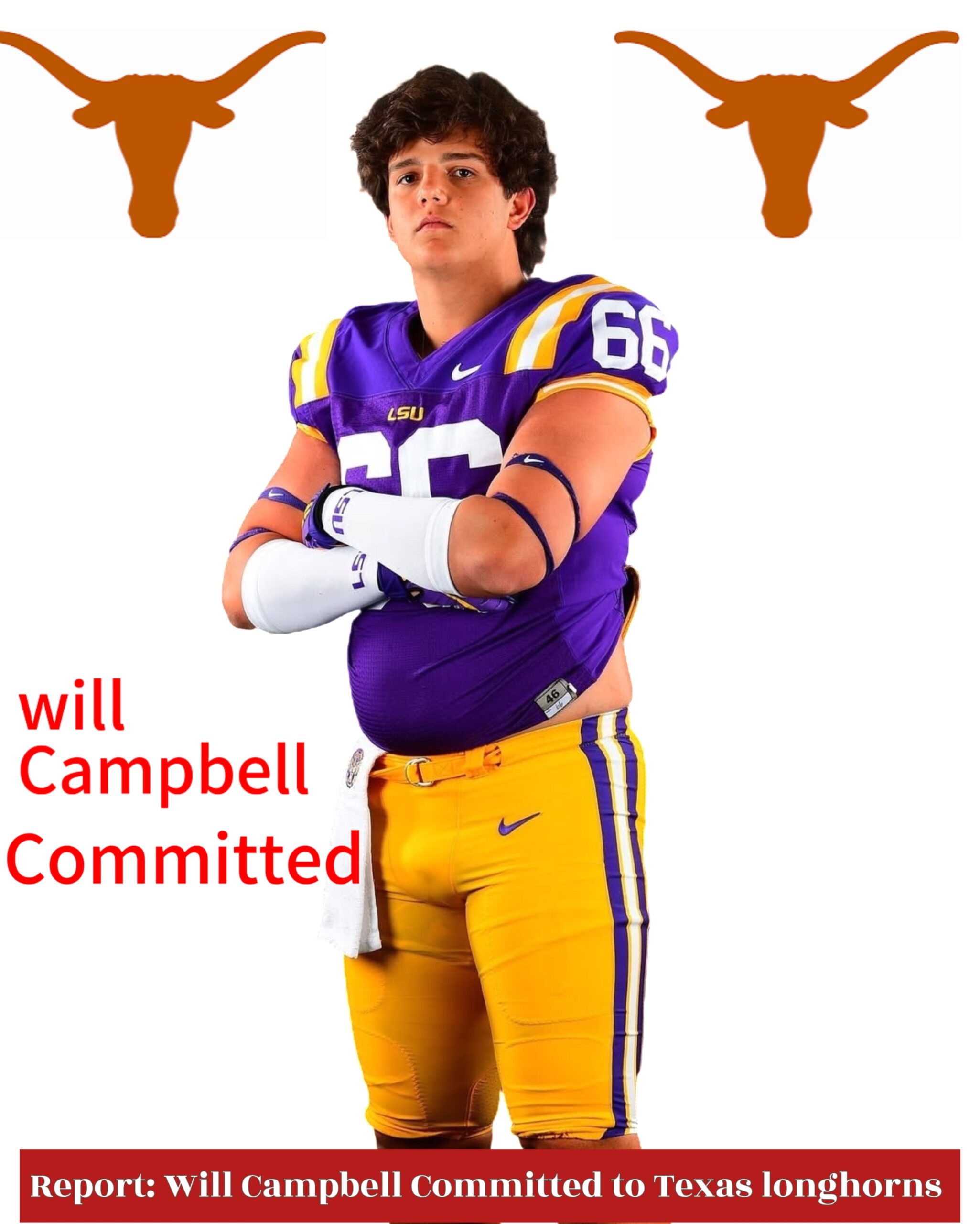 Just in: Texas longhorns Secures a super SEC most wanted Commits from Five-Star OL Will Campbell Texas longhorns  Over LSU, South Carolina, Oklahoma Sooners and Oregon…