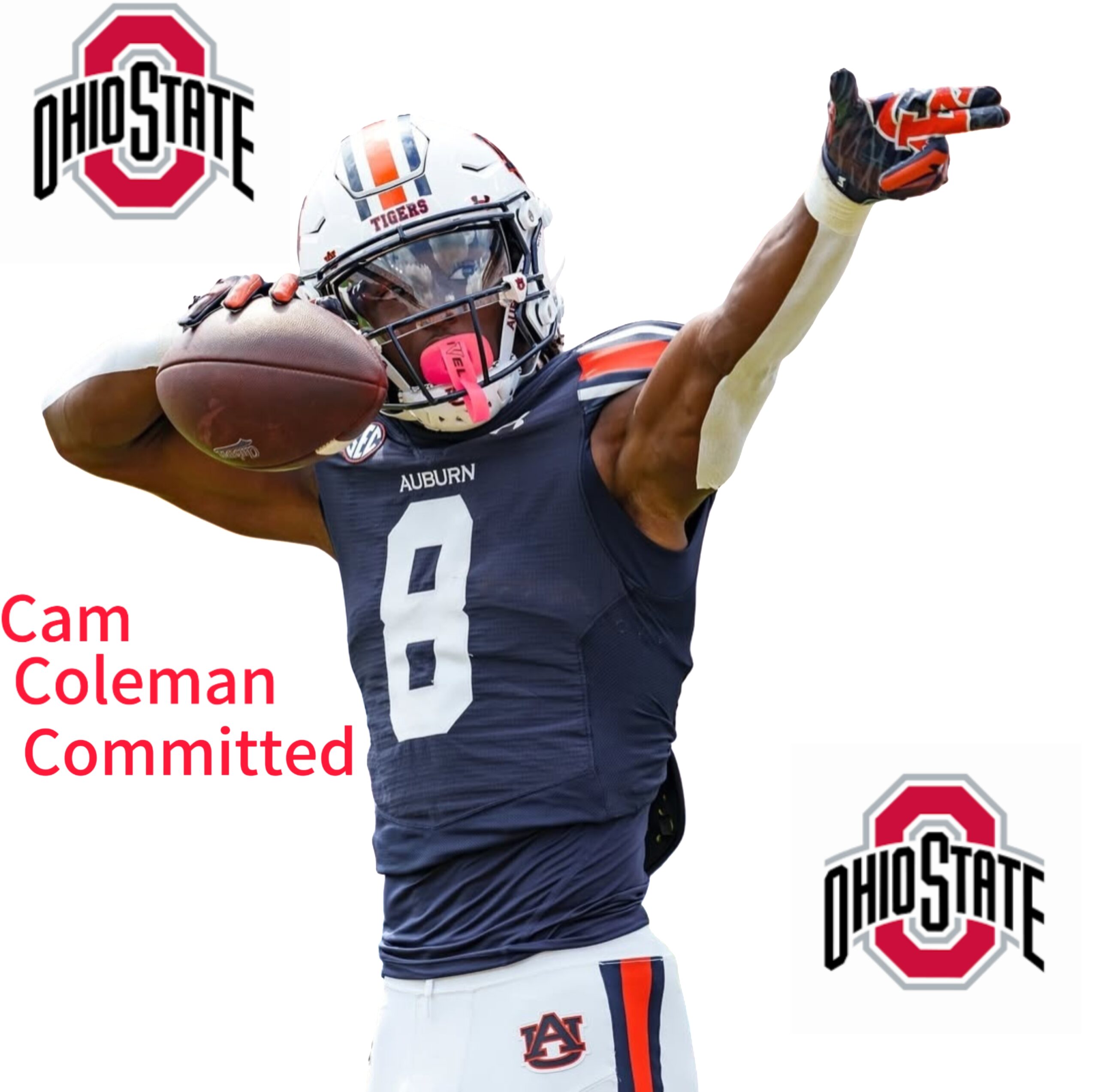 Breaking: Five-star wide receiver Cam Coleman (7-foot-5, 265 pounds) has committed to Ohio State and is expected to break and reset a new SEC draft record… Read More.