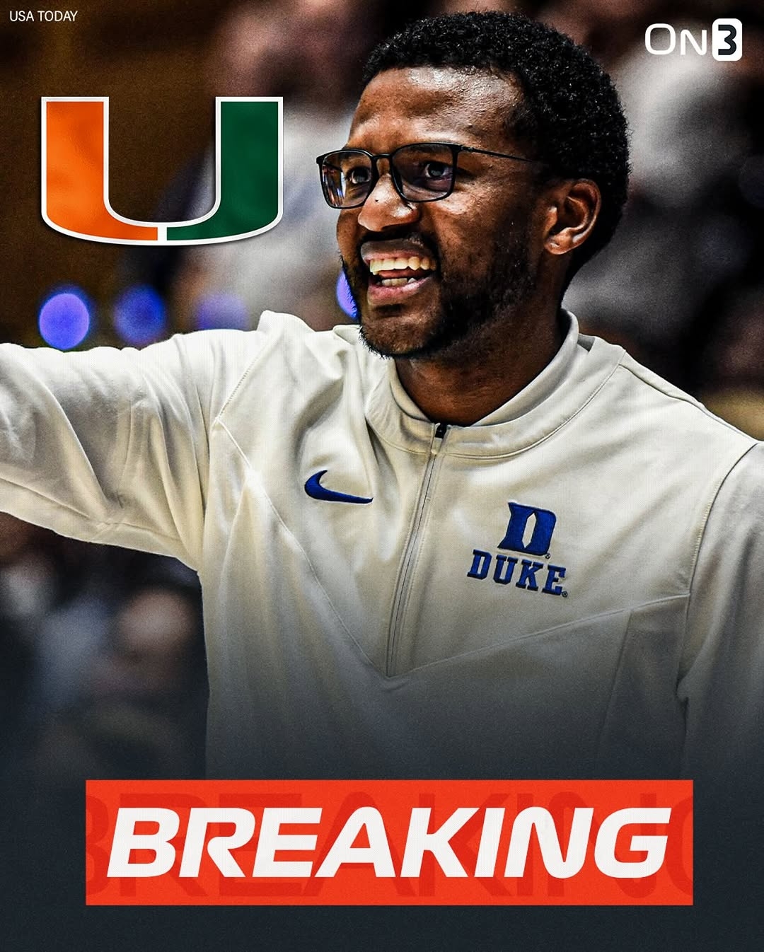 ESPN REPORT: Duke’s associate head coach Jai Lucas poised to take over as head coach of the Miami Hurricanes… full details.